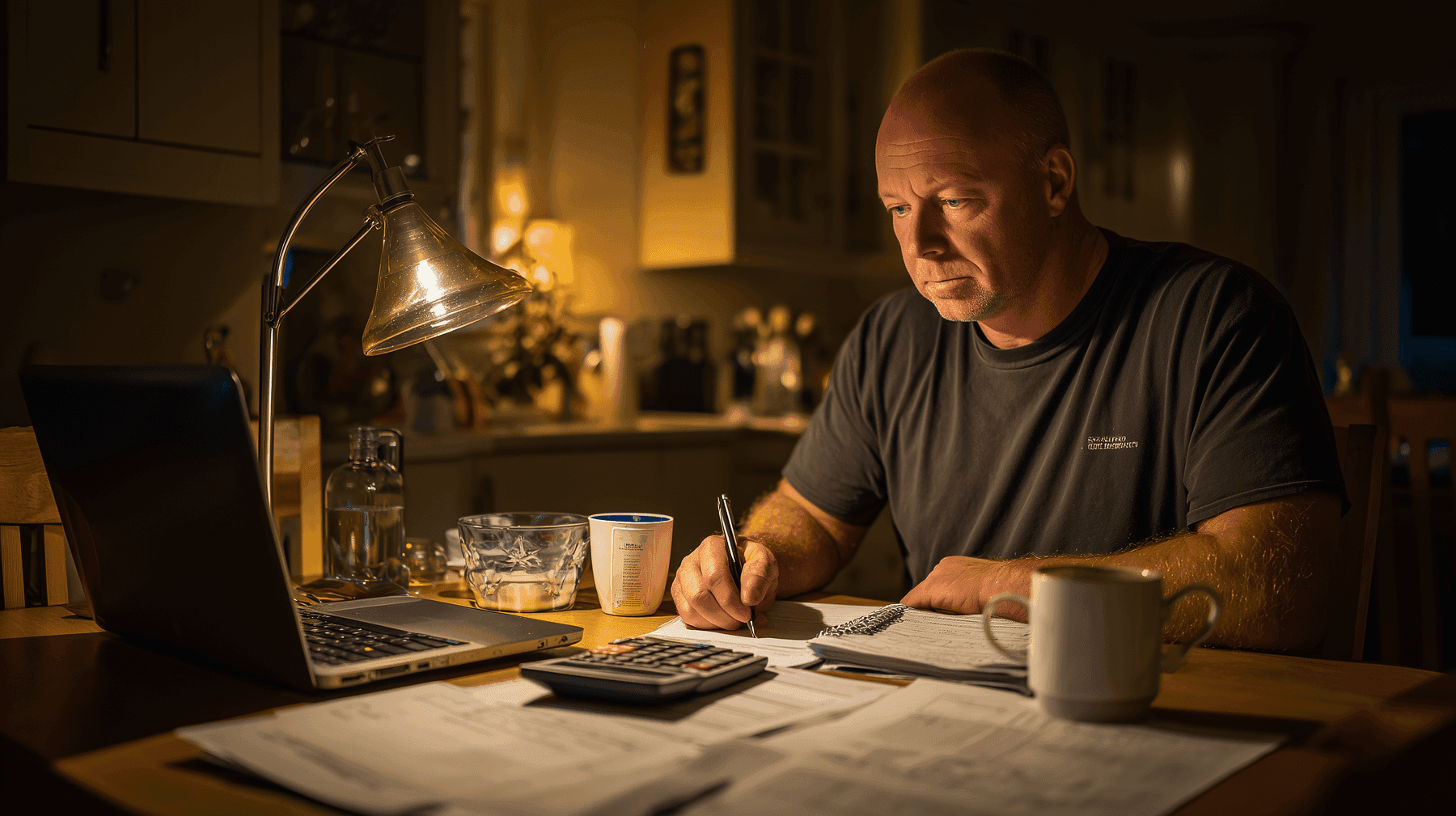 A Newport business owner comparing affordable web design quotes at a desk